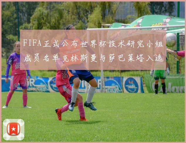 FIFA正式公布世界杯技术研究小组成员名单克林斯曼与萨巴莱塔入选
